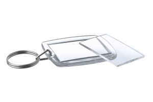 Zawieszka brelok przezroczysty do kluczy Pro - 10 sztuk