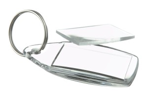 Zawieszka brelok przezroczysty do kluczy Economic - 10 sztuk