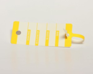 Zawieszki serwisowe do kluczy żółte