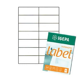 Etykiety samoprzylepne IGEPA 105x42,3 mm